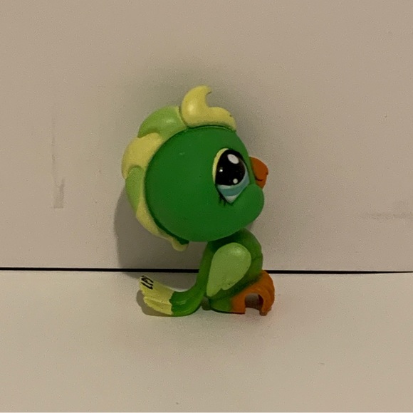 🦜 4/$25 LPS LITTLEST PET SHOP #1369 GREEN COCKATOO BIRD 🦜 - Picture 4 of 5